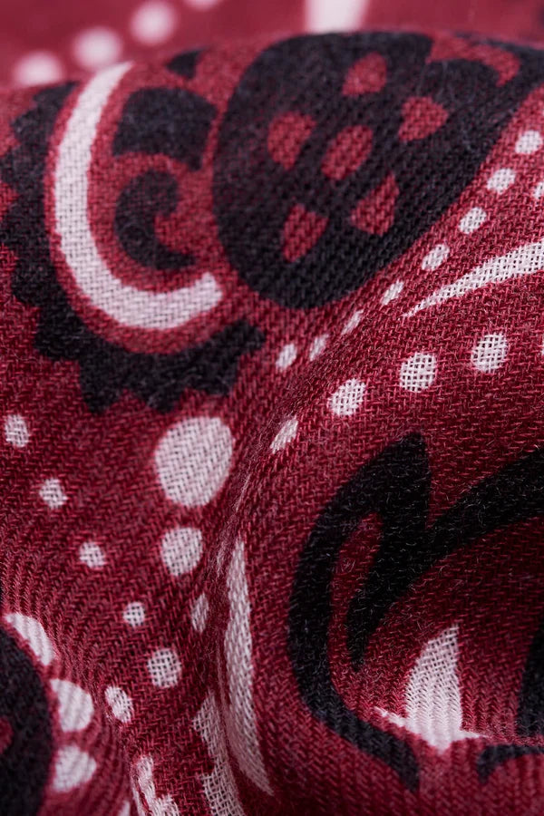 Maison Lecomte Flament, Scarf Bandana, Bordeaux