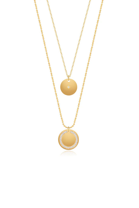 CAMILLA ØHRLING Signature Zircona Double chain Necklace