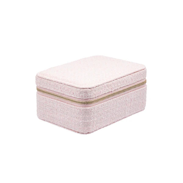 Tweed Jewellery Box - Cotton Candy