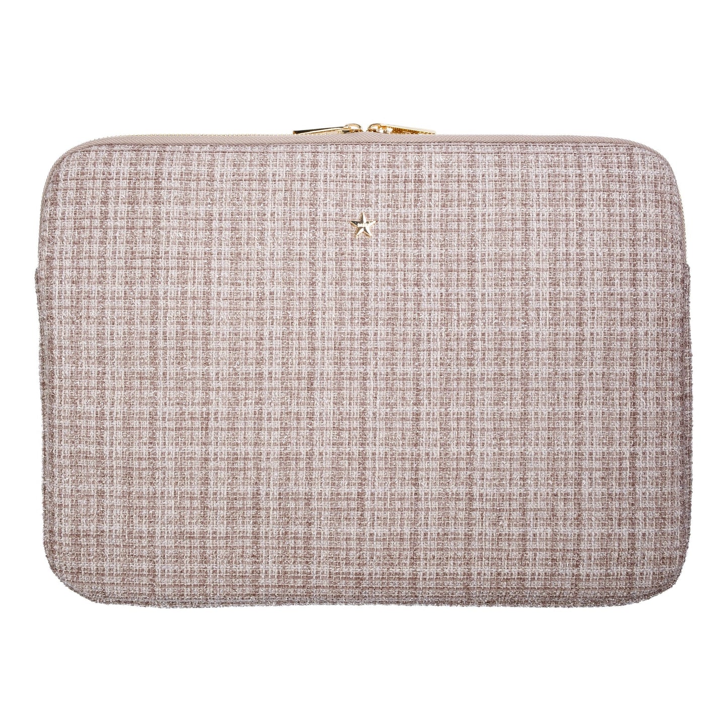 DARK Tweed Mac Cover, Warm taupe