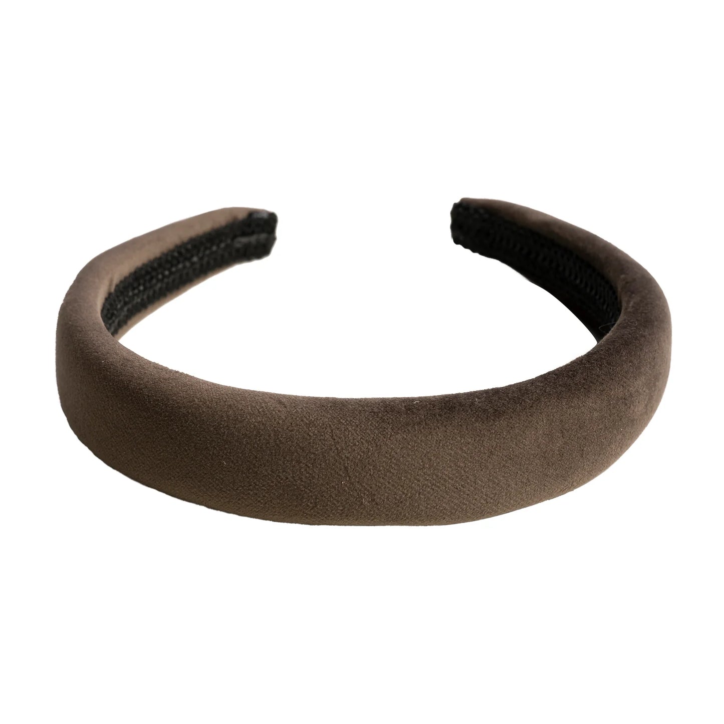 DARK Velvet Hair Band, Chocolate brown