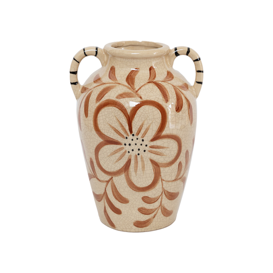 Lucia brown vase GM L18 W16.5 H25.5cm