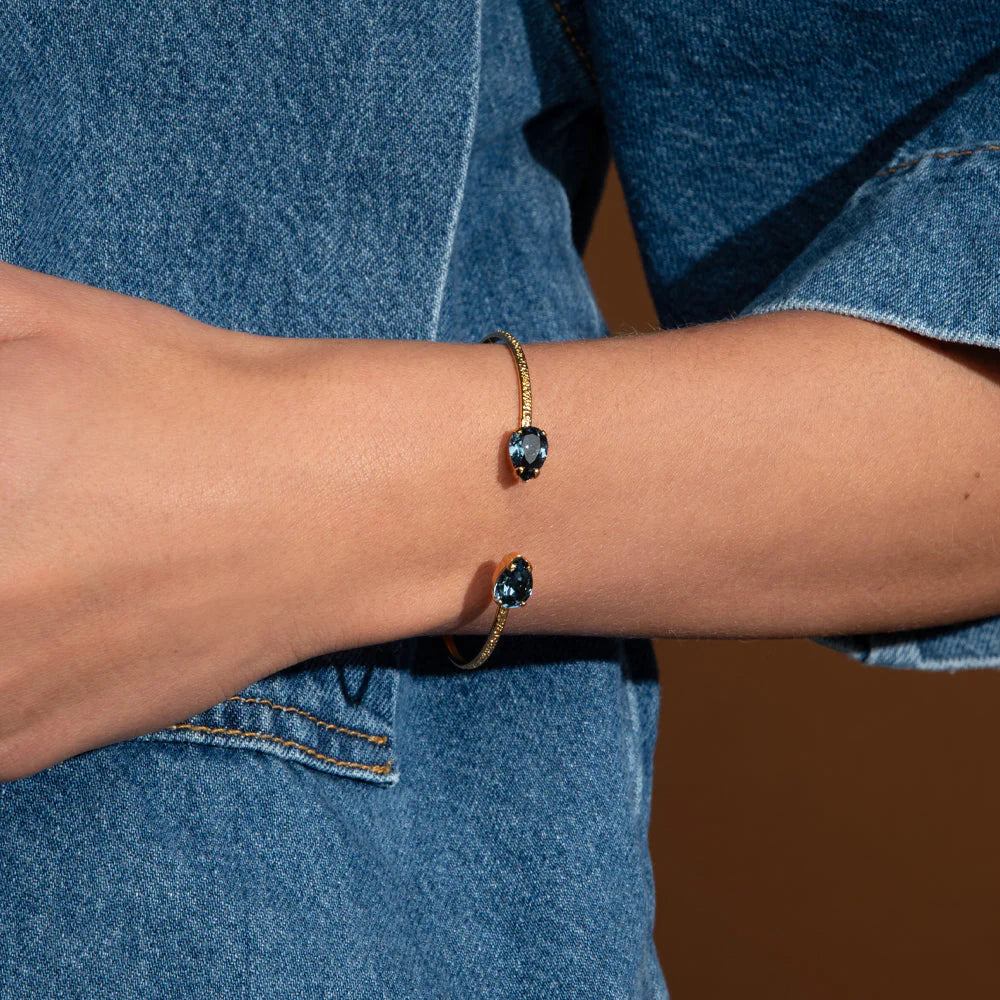 CAROLINE SVEDBOM Petite Drop Bracelet, Denim blue
