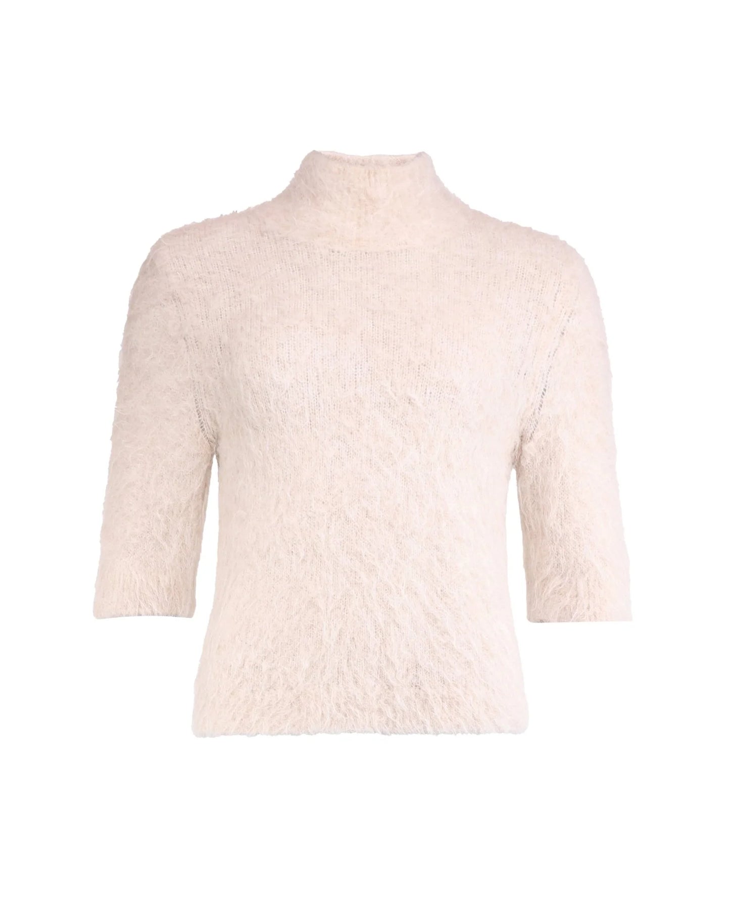 BY TIMO Hairy Knit Turtleneck Soft