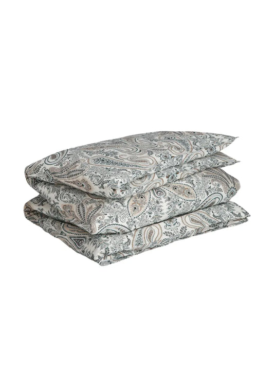 GANT Key West Paisley Print Single Duvet 140x200, Tartan green